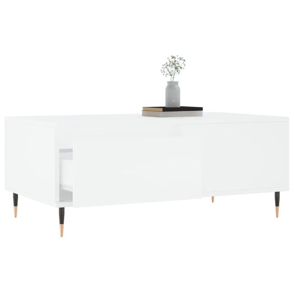 vidaXL Coffee Table White Engineered wood Medium Coffee Table