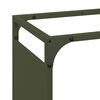 vidaXL Firewood Rack Olive Green 23.6x11.0x35.4" Cold-rolled steel