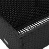 vidaXL Poolside Float Storage Black PE Rattan Large Poolside Storage