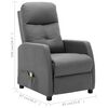 vidaXL Electric Massage Recliner Light Gray Fabric