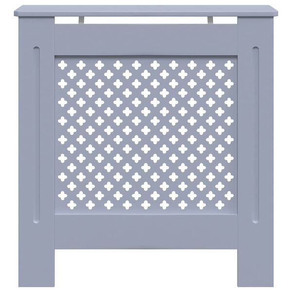 vidaXL MDF Radiator Cover Gray 30.7"