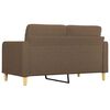 vidaXL 2-seater Sofa Brown Polyester 2-seater Durable 2-Seater Sofa