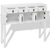 vidaXL Sideboard White Solid wood Standard Sideboard Rectangular
