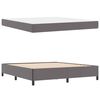 vidaXL Bed Frame with Mattress Grey 70.87 x 78.74 in Fabric