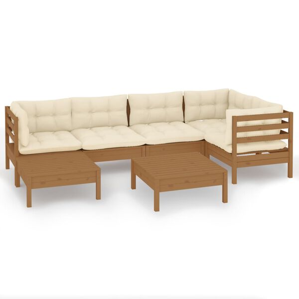 vidaXL Garden Lounge Set Honey Brown