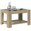 vidaXL Coffee Table Sonoma oak Engineered wood, Glass Medium