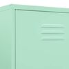 vidaXL Wardrobe Mint Steel 35.4 x 19.7 x 70.9 in Modern Mint Wardrobe