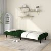 vidaXL Sofa Bed Dark Green Velvet (100% polyester), wood, plastic