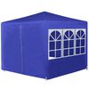 vidaXL Gazebo Blue 100% PE fabric 6.6x6.6 ft Foldable Gazebo