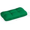 vidaXL Sofa Cushion Set of 7 Green Polyester 47.2 x 31.5 x 3.9 in