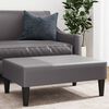 vidaXL Footstool Gray Faux leather, plywood, plastic Compact Durable