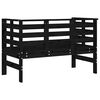 vidaXL Garden Bench Black Solid pine wood 43.9 x 20.9 x 28.0 in Durable