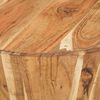 vidaXL Coffee Table &Oslash;25.6"x12.2" Solid Acacia Wood