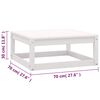 vidaXL Garden Lounge Set White, Anthracite