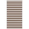 vidaXL Zebra Blind Brown 100% Polyester, Aluminum 51.2 x 90.6 in