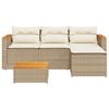 vidaXL Garden Sofa Set Beige