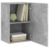 vidaXL TV Wall Cabinet Concrete grey Engineered wood 15.9 x 11.8 x 23.6 in