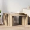 vidaXL Nesting Table Sonoma oak Engineered wood Small to Medium