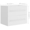vidaXL Sink Cabinet With Basin White Engineered wood Compact Storage