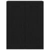 vidaXL Wall-mounted Cabinet Black Oak 27.36 x 13.39 x 35.43 in