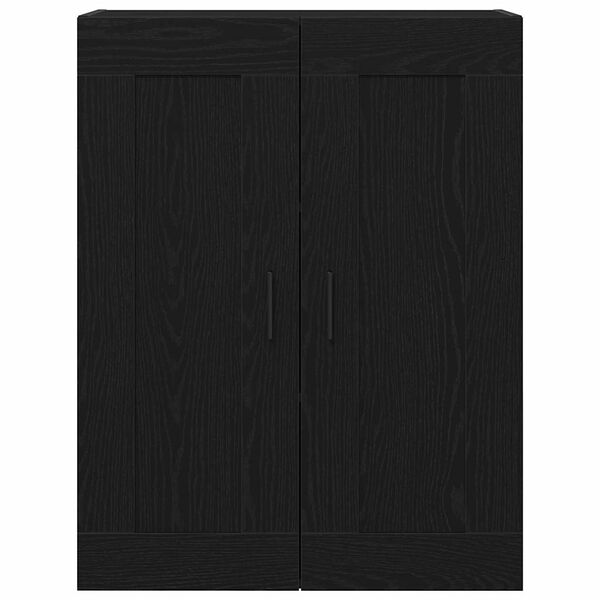 vidaXL Wall-mounted Cabinet Black Oak 27.36 x 13.39 x 35.43 in