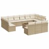 vidaXL Patio Sofa Set Beige and Cream