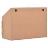 vidaXL Chicken Laying Nest 3 Compartments 36.6"x15.7"x25.6" Solid Pine Wood