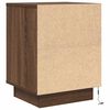 vidaXL Bedside Cabinet Set of 2 Brown Oak Engineered wood