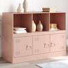 vidaXL Sideboard Pink Cold-rolled steel Standard Sideboard Rectangular