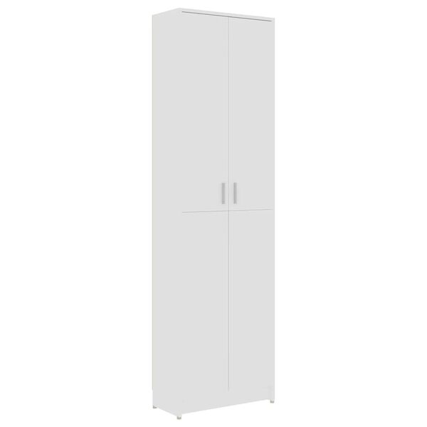 vidaXL Hallway Wardrobe White Engineered wood Compact Hallway Wardrobe