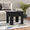 vidaXL Coffee Table Black Engineered Wood Medium Simple Coffee Table