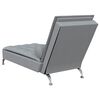 vidaXL Massage Chaise Lounge Light Grey