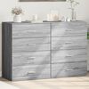 vidaXL Sideboard Grey Sonoma Engineered Wood Medium Sideboard