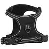 vidaXL Dog Harness Black Polyester XL Dog Harness Adjustable Armrests