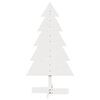 vidaXL Wooden Christmas Tree White Solid pine wood 39.4 in