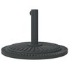vidaXL Parasol Base Black PE (Polyethylene) and concrete Medium