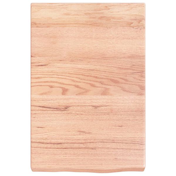 vidaXL Bathroom Countertop Light Brown 15.7 x 23.6 x (0.8-2.4) " Treated Solid Wood