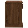 vidaXL Bedside Cabinet Set of 2 Brown Oak Engineered Wood
