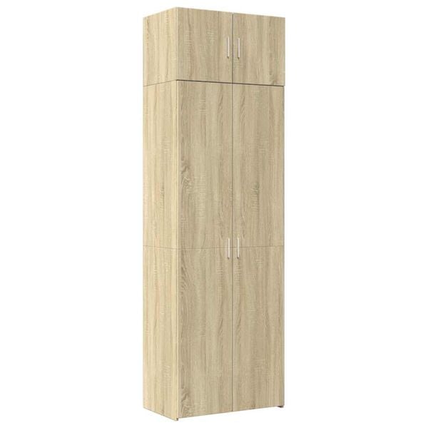 vidaXL Storage Cabinet Sonoma oak Engineered wood Tall Storage Cabinet