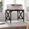 vidaXL Printer Stand Brown Oak 15.7"x11.8"x12.2" Engineered Wood