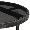 vidaXL Garden Bistro Set Black