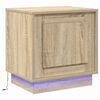 vidaXL Bedside Cabinet 2 pcs Sonoma Oak 17.32 x 13.58 x 17.72 in