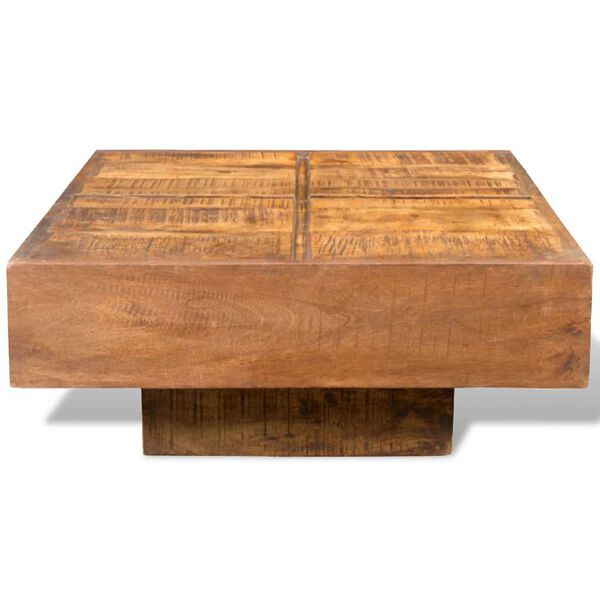 vidaXL Coffee Table Brown Solid mango wood Small Durable Coffee Table