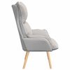 vidaXL Armchair Cloud Grey 27.17 x 29.13 x 36.61 in Fabric