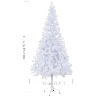 vidaXL Artificial Christmas Tree with LEDs&Stand 70.9" 620 Branches