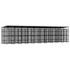 vidaXL Dog Kennel Black Powder-coated steel 198.4 sq ft Dog Kennel