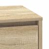vidaXL Bedside Cabinet with Drawer Sonoma Oak 15.35 x 13.58 x 19.69 in