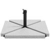 vidaXL Parasol Base Set Grey Granite Medium Foldable