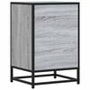 vidaXL Bedside Cabinet Grey Sonoma Engineered wood, metal