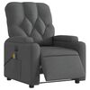 vidaXL Electric Massage Recliner Chair Dark Grey